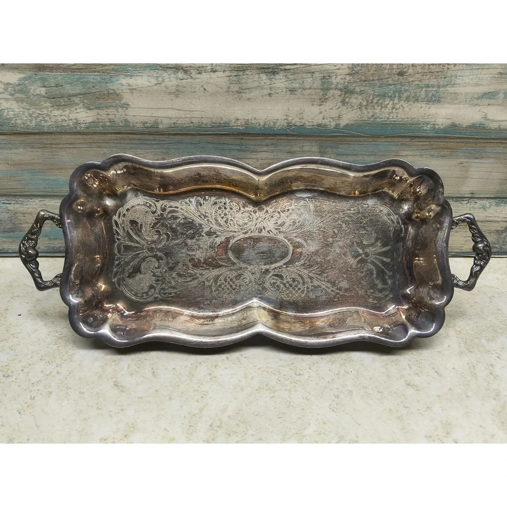 Antique W&S Blackinton Silver Plate Towle Serving Tray‎